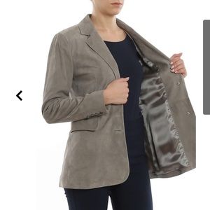 New with tags. Desa 1972 suede blazer in taupe